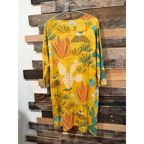 Gudrun Sjoden colorful tunic dress size Large - Picture 3 of 8